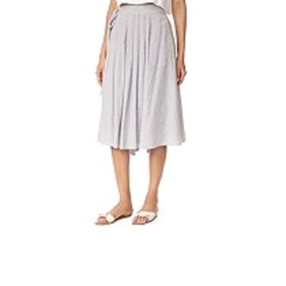 Birds of Paradise Trovata Wrap Skirt, grey houndstooth, size small